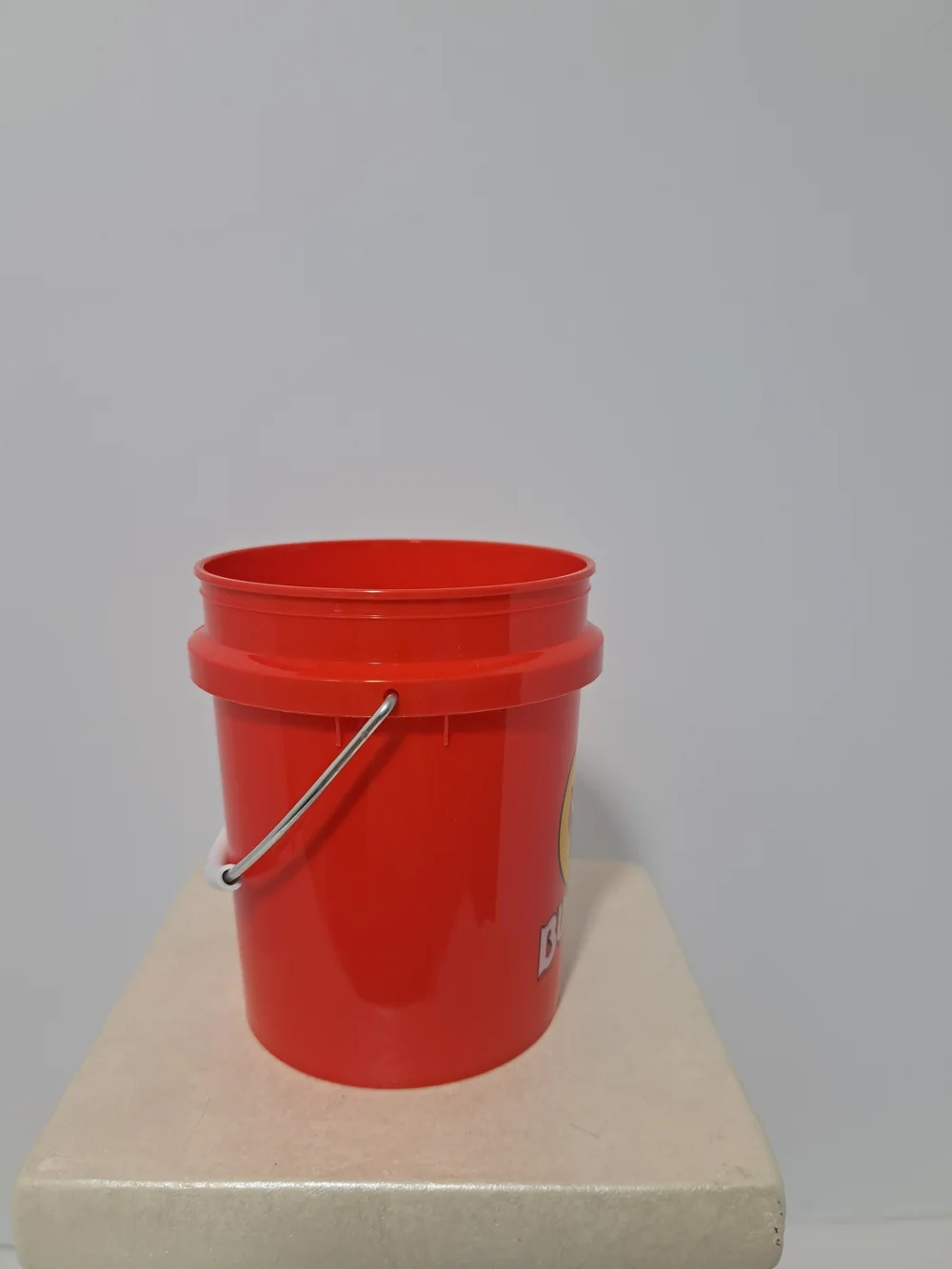 Buc-ee's Red Plastic Mini Bucket with Handle - Set of 2 New